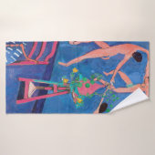 マティスのアトリエにナスタチウムの花 バスタオル (バスタオル)