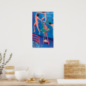 マティスのアトリエにナスタチウムの花 ポスター (キッチン)