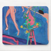 マティスのアトリエにナスタチウムの花 マウスパッド (正面)