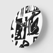 マティスのヌード ラウンド壁時計 (傾斜)