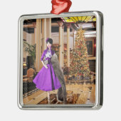 マティスのヴェーダのファッション:ドリスキルでのクリスマス メタルオーナメント (左)