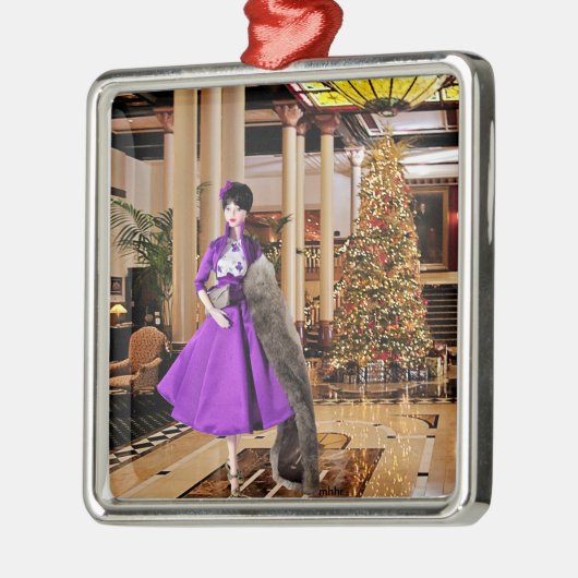 マティスのヴェーダのファッション：ドリスキルでのクリスマス メタルオーナメント (左)