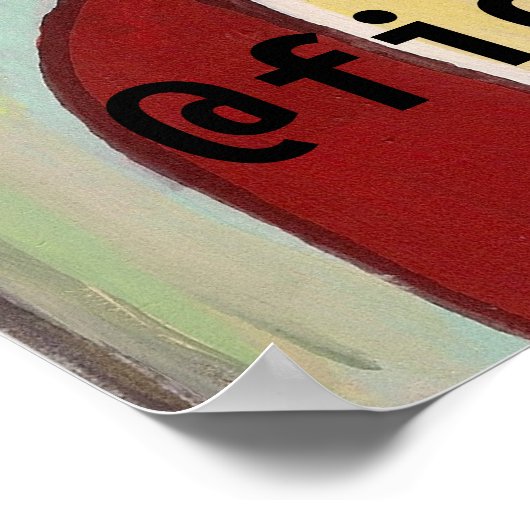 マティスの後の女の子の顔、追加文字 ポスター (角)