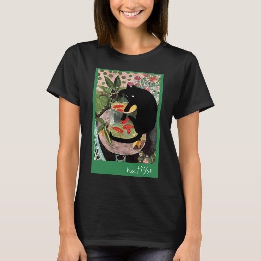 マティスの金魚と猫 Tシャツ (正面)