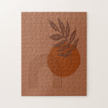 マティスインスパイアデザットビベス抽象芸術シェイプ ジグソーパズル<br><div class="desc">美しいマテインスパイアスのフローラと抽象芸術は、砂漠の色合いのテラコッタと錆のアートワークを形成する。</div>