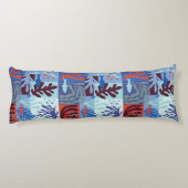 マティスインスパイア海ライフ紙切り出しブルー ボディピロー (裏面)