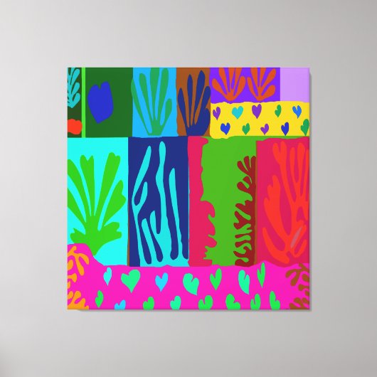 マティスコラージュへコード キャンバスプリント (正面)