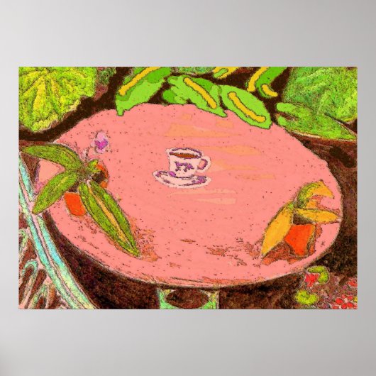マティススタイルコーヒーカップ ポスター (正面)