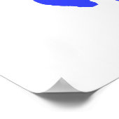 マティススタイルブルー顔ガール ポスター (角)