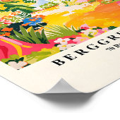 マティススタイル熱帯林ポスター、ピンク最大 ポスター (角)