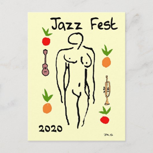 マティススタイル, Jazz Fest, 2020,編集日時 ポストカード (正面)