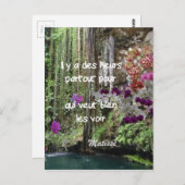 マティス引用文フランスのイン ポストカード (正面/裏面)