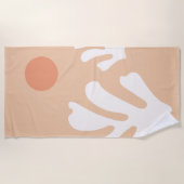 マティス抽象芸術カットアウト ビーチタオル (正面)