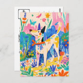 マティス犬ヴィンテージ葉書 ポストカード (正面/裏面)