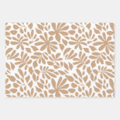 マティス葉モダン抽象芸術形状 ラッピングペーパーシート (正面3)