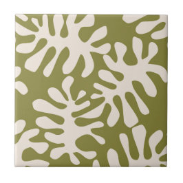 マティス葉·グリーン タイル