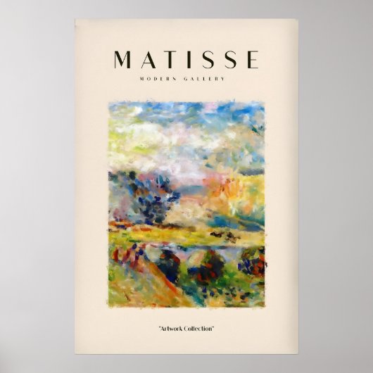 マティス アートプリント - 抽象的絵画的風景 ポスター (正面)