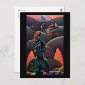 マティーニがオリーブの惑星に着陸 – ケンゲージ ポストカード (正面/裏面)