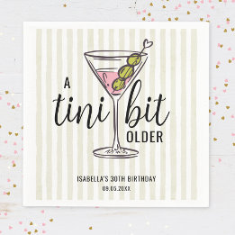 マティーニでお祝いちょっと大人な誕生日 スタンダードカクテルナプキン