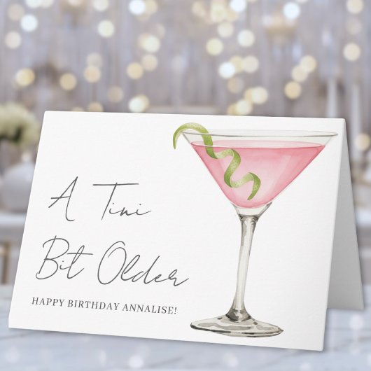 マティーニでお誕生日おめでとう Tini Bit Older カード