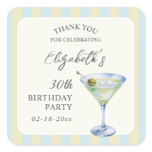 マティーニでちょっと大人になったお誕生日お祝い