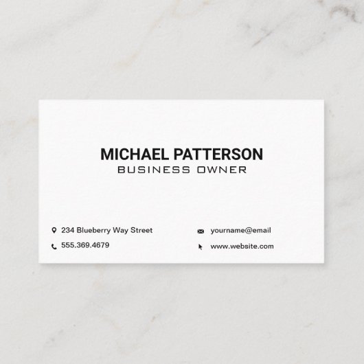 マティーニとオリーブ | カクテル 名刺 (裏面)