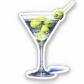 マティーニとオリーブ シール (正面)