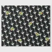 マティーニとオリーブ ラッピングペーパー (フラット)