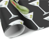 マティーニとオリーブ ラッピングペーパー (ロールコーナー)