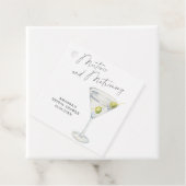 マティーニとマリッジ ブライズシャワー フェイバータグ (インサイチュ)