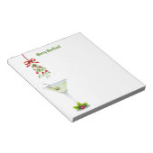 マティーニとミスタントーのクリスマス ノートパッド (アングル)