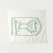 マティーニと結婚の独身最後の週末 タペストリー (正面(横))