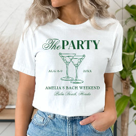 マティーニと結婚前のお別れパーティー Tシャツ