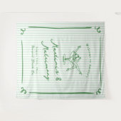 マティーニと結婚 緑の花嫁お別れパーティー タペストリー (正面(横))