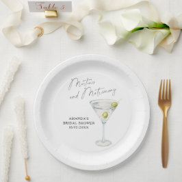 マティーニと結婚 Bridal shower ペーパープレート