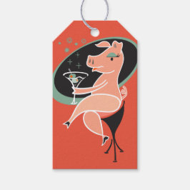 マティーニと豚 ギフトタグ