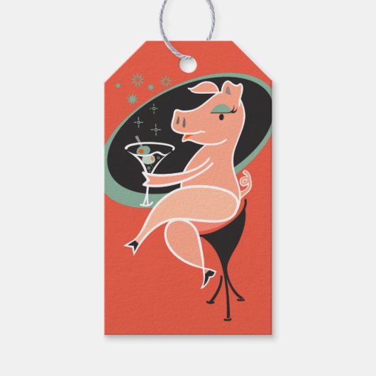 マティーニと豚 ギフトタグ (正面)