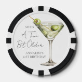 マティーニを飲んで少し大人に ポーカーチップ (正面)