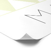 マティーニカクテルドリンクの背景 ポスター (角)