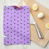 マティーニガラスのキッチンの女の子 – バータオル(Lav) キッチンタオル (四つ折り)