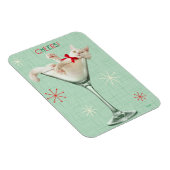 マティーニグラスに入った猫 マグネット (右側)