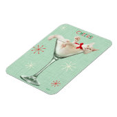 マティーニグラスに入った猫 マグネット (左側)