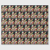 マティーニグラスに3匹のオリーブ ラッピングペーパー (フラット)