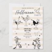 マティーニグラスの魔女たち ハロウィンパーティー 招待状 (正面)