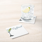 マティーニグラス パーティーコースター スクエアペーパーコースター (インサイチュ)