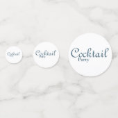 マティーニグラス パーティー テーブル コンフェッティ (正面)