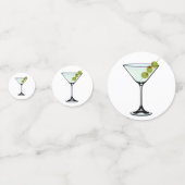 マティーニグラス パーティー テーブル コンフェッティ (裏面)