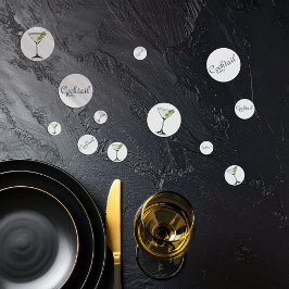 マティーニグラス パーティー テーブル コンフェッティ