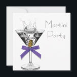 マティーニグラス パープルマティーニパーティーの招待状 招待状<br><div class="desc">エレガントなパープルマティーニの誕生日とパーティーの招待状テンプレート。別のリボンの色が必要ですか？ legendgraphicarts@gmail.com にメールを送って、変更してもらってください！ イベントの詳細、フォントスタイル、フォントサイズと色、文言を追加するには、 「カスタマイズする！」ボタンをクリックして、フロントおよび/またはバックに詳細を追加してください。  Zazzleで見つけることができるすべての招待状のデザインは、実際の宝石、リボン、浮き彫り、エンボス加工、または追加のパーツやピースのない印刷されたグラフィックスであることにご注意ください。</div>