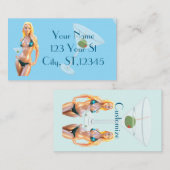 マティーニタイム ビキニベイブ サンダーコーブ 名刺 (正面/裏面)